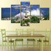 Christ the Redeemer 5 Piece HD Multi Panel Canvas Wall Art Frame - Original Frame