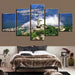 Christ the Redeemer 5 Piece HD Multi Panel Canvas Wall Art Frame - Original Frame