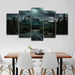 Highway Road 5 Piece HD Multi Panel Canvas Wall Art Frame - Original Frame