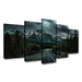 Highway Road 5 Piece HD Multi Panel Canvas Wall Art Frame - Original Frame