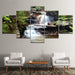 Beautiful Waterfall 5 Piece HD Multi Panel Canvas Wall Art Frame - Original Frame