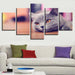 Cat 5 Piece HD Multi Panel Canvas Wall Art - Original Frame