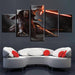 Star Wars 5 Piece HD Multi Panel Canvas Wall Art Frame - Original Frame