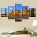 Spanish Buildings 5 Piece HD Multi Panel Canvas Wall Art Frame - Original Frame