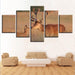 Prairie Elk 5 Piece HD Multi Panel Canvas Wall Art - Original Frame