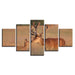 Prairie Elk 5 Piece HD Multi Panel Canvas Wall Art - Original Frame