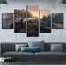 Highway Cliff 5 Piece HD Multi Panel Canvas Wall Art Frame - Original Frame