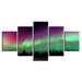 Borealis Forest 5 Piece HD Multi Panel Canvas Wall Art Frame - Original Frame