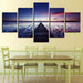 Endless Bridge 5 Piece HD Multi Panel Canvas Wall Art Frame - Original Frame