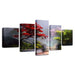 Beautiful Garden Handrail 5 Piece HD Multi Panel Canvas Wall Art Frame - Original Frame