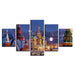 Saint Basil's Cathedral 5 Piece HD Multi Panel Canvas Wall Art Frame - Original Frame