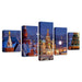 Saint Basil's Cathedral 5 Piece HD Multi Panel Canvas Wall Art Frame - Original Frame