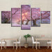 Cherry Blossom 5 Piece HD Multi Panel Canvas Wall Art Frame - Original Frame