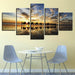 Camel Trail 5 Piece HD Multi Panel Canvas Wall Art Frame - Original Frame