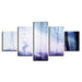 A Ray Of Purple Light 5 Piece HD Multi Panel Canvas Wall Art Frame - Original Frame