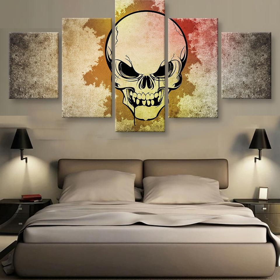 Evil 5 Piece HD Multi Panel Canvas Wall Art Frame - Original Frame