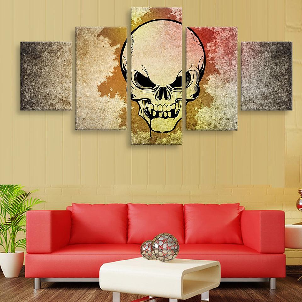 Evil 5 Piece HD Multi Panel Canvas Wall Art Frame - Original Frame