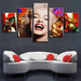 Marilyn Monroe 5 Piece HD Multi Panel Canvas Wall Art Frame - Original Frame