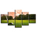 Golf Course 5 Piece HD Multi Panel Canvas Wall Art Frame - Original Frame