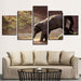 Elephant Drinking 5 Piece HD Multi Panel Canvas Wall Art Frame - Original Frame