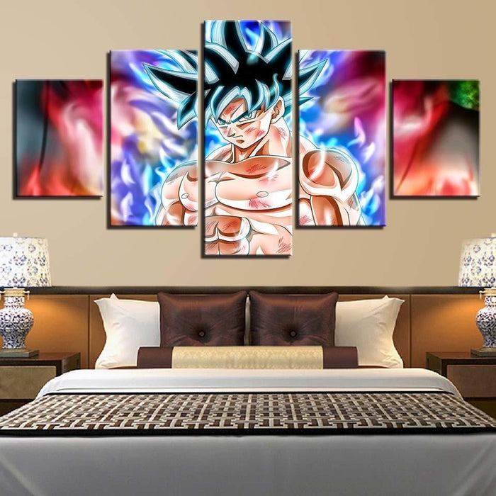 Dragon Ball 5 Piece HD Multi Panel Canvas Wall Art Frame - Original Frame