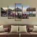 Turkey Beach 5 Piece HD Multi Panel Canvas Wall Art Frame - Original Frame