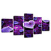 Purple On Snake 5 Piece HD Multi Panel Canvas Wall Art - Original Frame