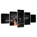 Music Guitar Drum 5 Piece HD Multi Panel Canvas Wall Art Frame - Original Frame