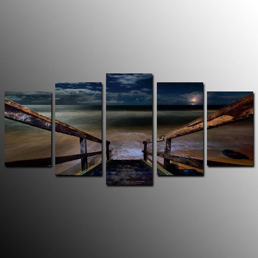 The Seabridge 5 Piece HD Multi Panel Canvas Wall Art Frame - Original Frame