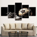 Dirty Football 5 Piece HD Multi Panel Canvas Wall Art Frame - Original Frame