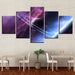 Space Universe 5 Piece HD Multi Panel Canvas Wall Art Frame - Original Frame