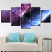 Space Universe 5 Piece HD Multi Panel Canvas Wall Art Frame - Original Frame