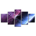 Space Universe 5 Piece HD Multi Panel Canvas Wall Art Frame - Original Frame