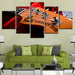 Bass Guitar Neck 5 Piece HD Multi Panel Canvas Wall Art Frame - Original Frame