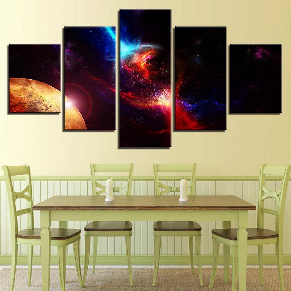 Cosmos 5 Piece HD Multi Panel Canvas Wall Art Frame - Original Frame