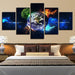 Elements of Earth 5 Piece HD Multi Panel Canvas Wall Art Frame - Original Frame