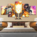 Naruto Anime 5 Piece HD Multi Panel Canvas Wall Art Frame - Original Frame