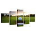 The Golf Ball Course 5 Piece HD Multi Panel Canvas Wall Art Frame - Original Frame