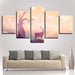 Deer Tree Fantasy 5 Piece HD Multi Panel Canvas Wall Art Frame - Original Frame