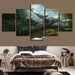 Crashed Plane 5 Piece HD Multi Panel Canvas Wall Art Frame - Original Frame