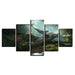 Crashed Plane 5 Piece HD Multi Panel Canvas Wall Art Frame - Original Frame