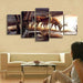 Deers 5 Piece HD Multi Panel Canvas Wall Art Frame - Original Frame