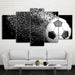 Football Time Lapse 5 Piece HD Multi Panel Canvas Wall Art Frame - Original Frame