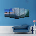 Coming Wave 5 Piece HD Multi Panel Canvas Wall Art Frame - Original Frame