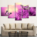 Mystic Butterflies 5 Piece HD Multi Panel Canvas Wall Art Frame - Original Frame