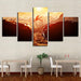 Extreme Mountain Sports 5 Piece HD Multi Panel Canvas Wall Art Frame - Original Frame