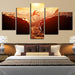 Extreme Mountain Sports 5 Piece HD Multi Panel Canvas Wall Art Frame - Original Frame