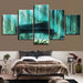 Forest Piano 5 Piece HD Multi Panel Canvas Wall Art Frame - Original Frame