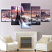 Wushan Moon 5 Piece HD Multi Panel Canvas Wall Art Frame - Original Frame