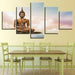 Statue Of Buddha 5 Piece HD Multi Panel Canvas Wall Art Frame - Original Frame